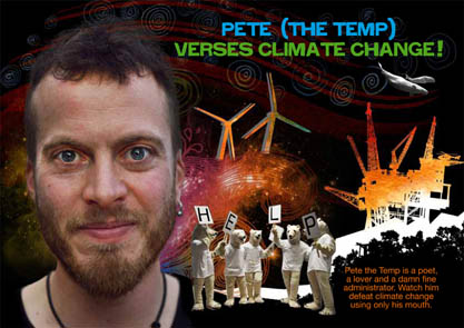 Pete the Temp vs Climate Change